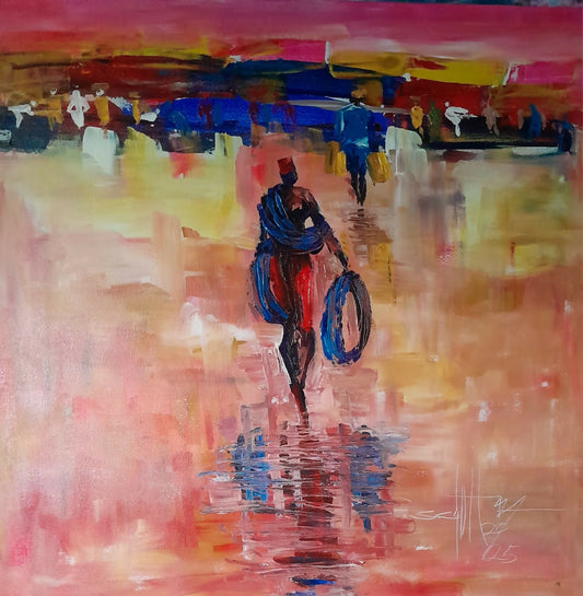 No Activities Today Sunset Painting - Seth Clottey