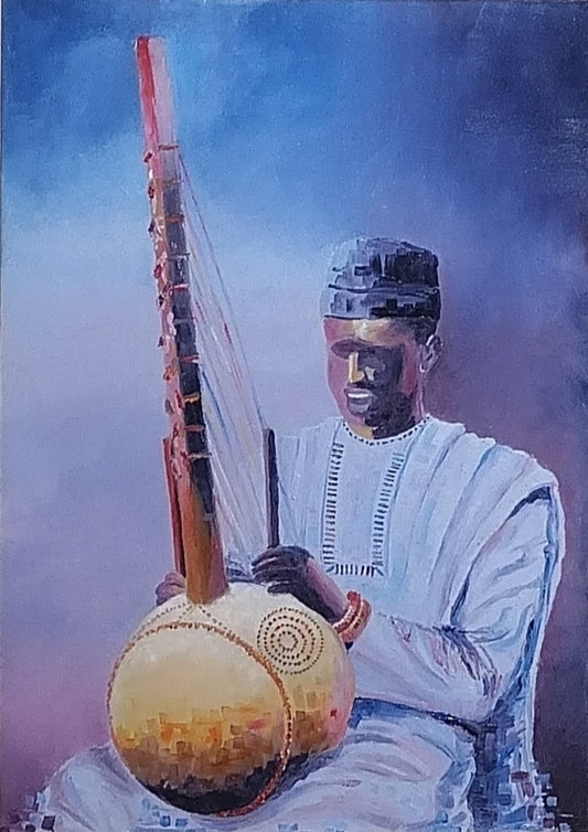 African Blues Painting
